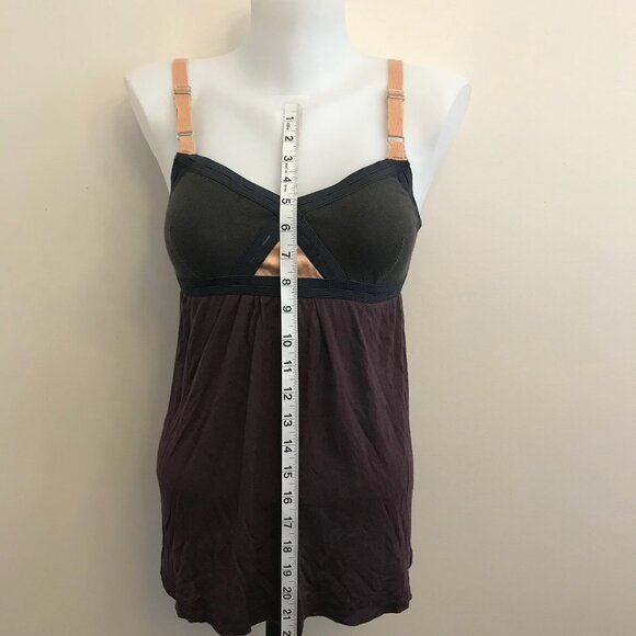 VPL Tank Convexity Breaker Cami Color Block Flowy Top Shirt Empire Waist Sz L - Picture 6 of 12